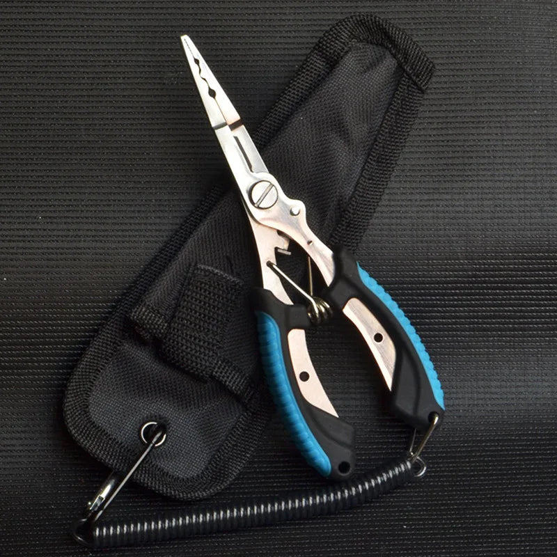 Stainless Steel Fishing Pliers β Hook Remover, Line Cutter & Split Ring Tool for Saltwater & Freshwater Fishing