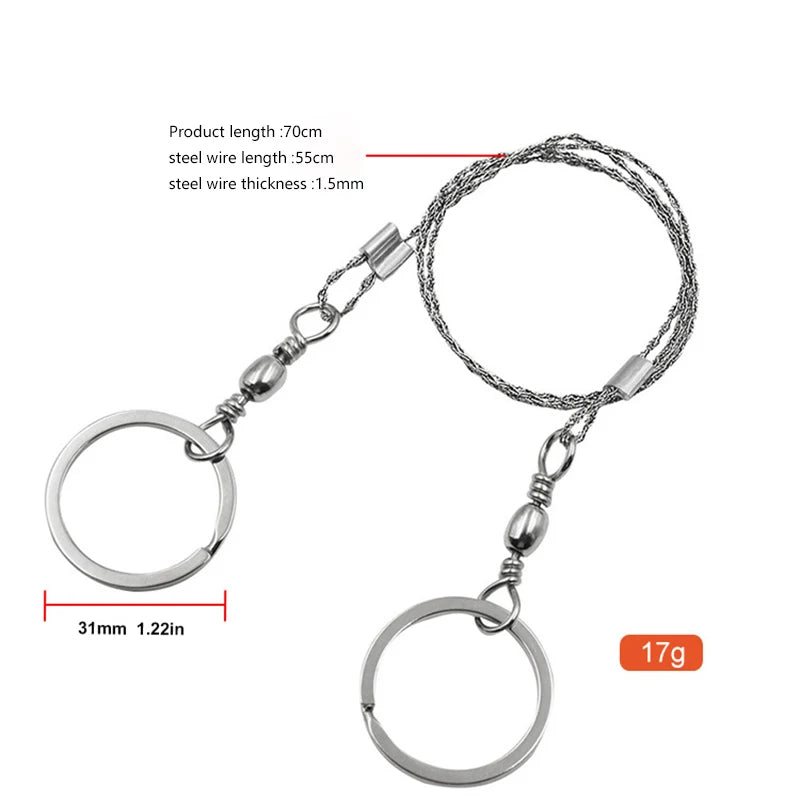 TrailHaven™ Pocket Survival Wire Saw | Compact, Lightweight & Ultra-Sharp for Camping, Hiking & Bushcraft