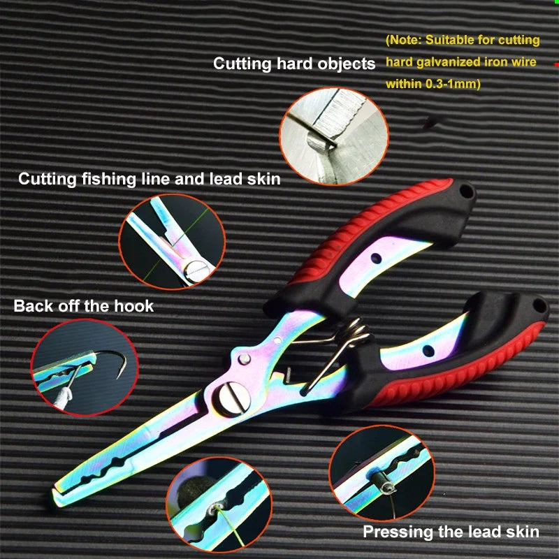 Stainless Steel Fishing Pliers β Hook Remover, Line Cutter & Split Ring Tool for Saltwater & Freshwater Fishing