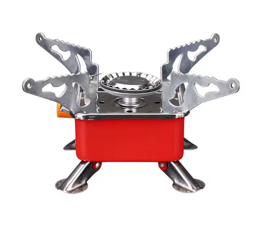 TrailHaven™ Portable Camping Stove — Foldable Windproof Gas Burner for Backpacking, Hiking & Outdoor Cooking