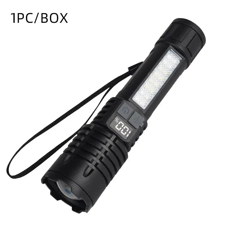 TrailHaven™ Rechargeable Tactical LED Flashlight | Ultra-Bright, Waterproof & Portable Torch for Outdoor Adventures
