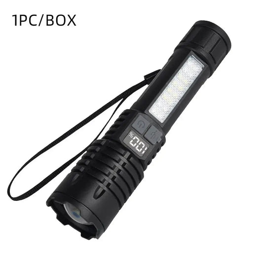 TrailHaven™ Rechargeable Tactical LED Flashlight | Ultra-Bright, Waterproof & Portable Torch for Outdoor Adventures