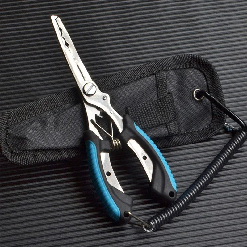 Stainless Steel Fishing Pliers – Hook Remover, Line Cutter & Split Ring Tool for Saltwater & Freshwater Fishing