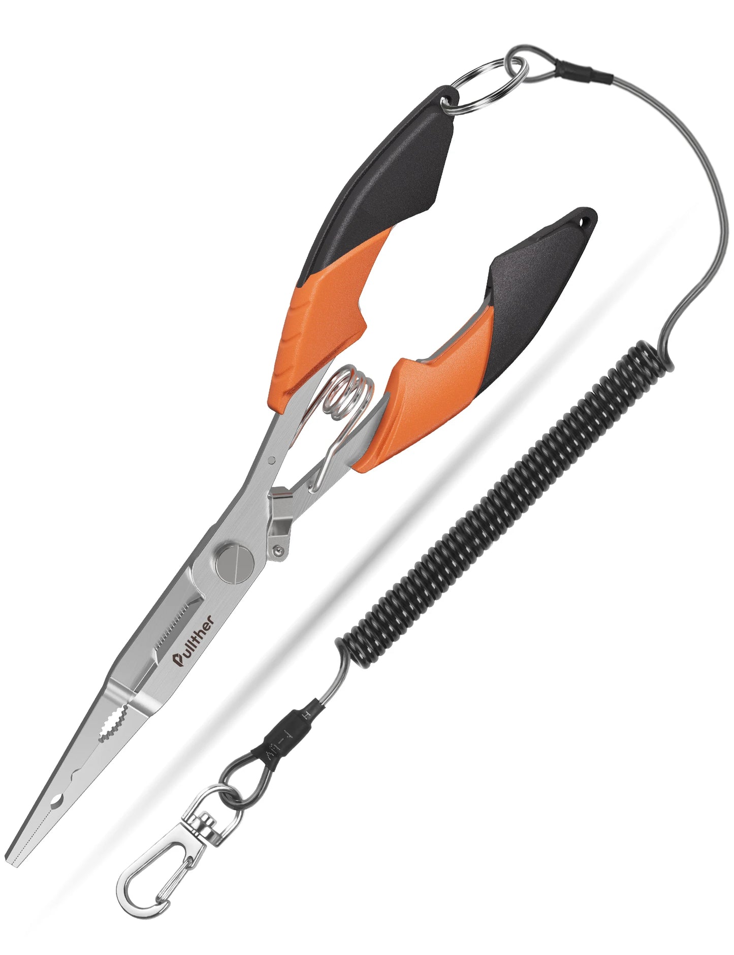 21.5cm Long Stainless Steel Fishing Pliers – Multifunctional Braid Line Cutter, Hook Remover & Crimping Tool