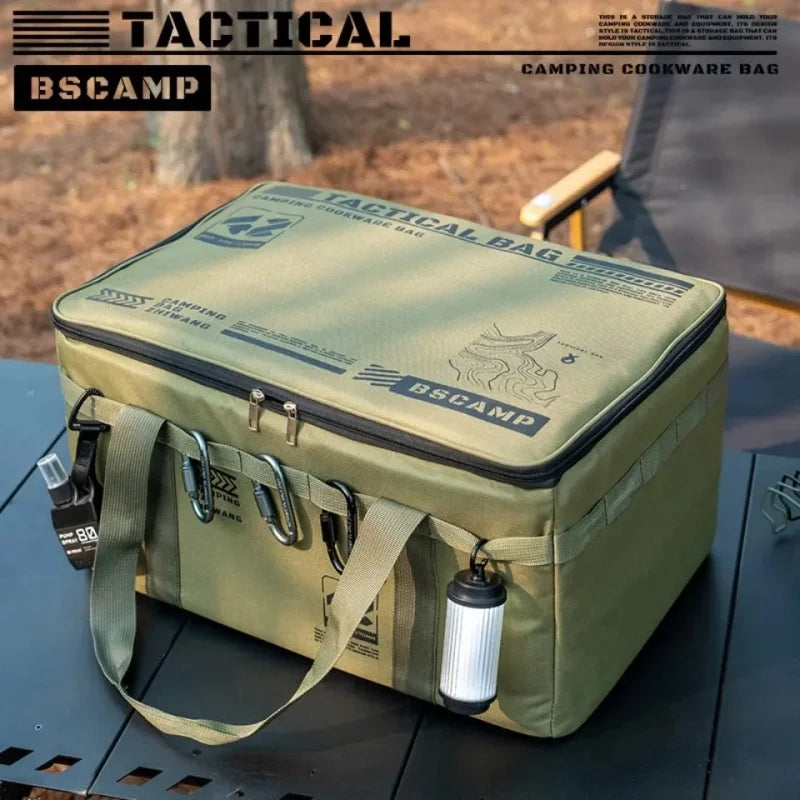 42L Tactical Camping Organizer Bag | Multi-Functional Outdoor Cooking & Storage Gear