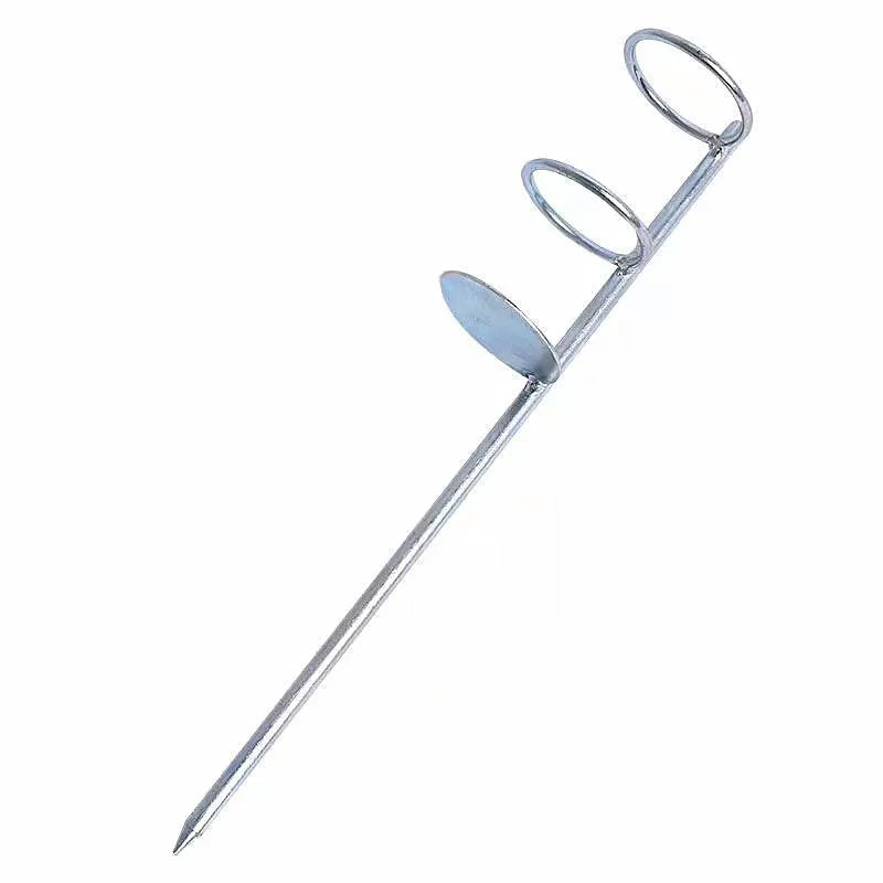 30/40cm Double Ring Fishing Rod Holder – Strong & Portable Bank Fishing Stand