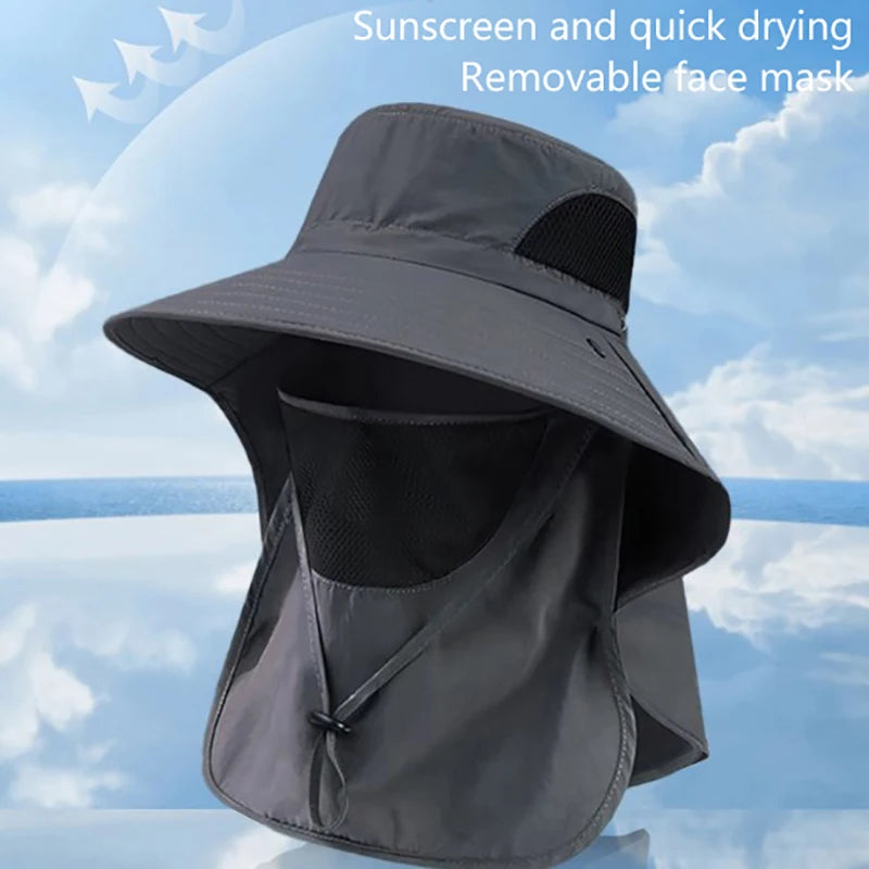 TrailHaven™ Outdoor Sun Protection Hat | Wide Brim, Breathable & Quick-Dry for Hiking, Fishing & Camping