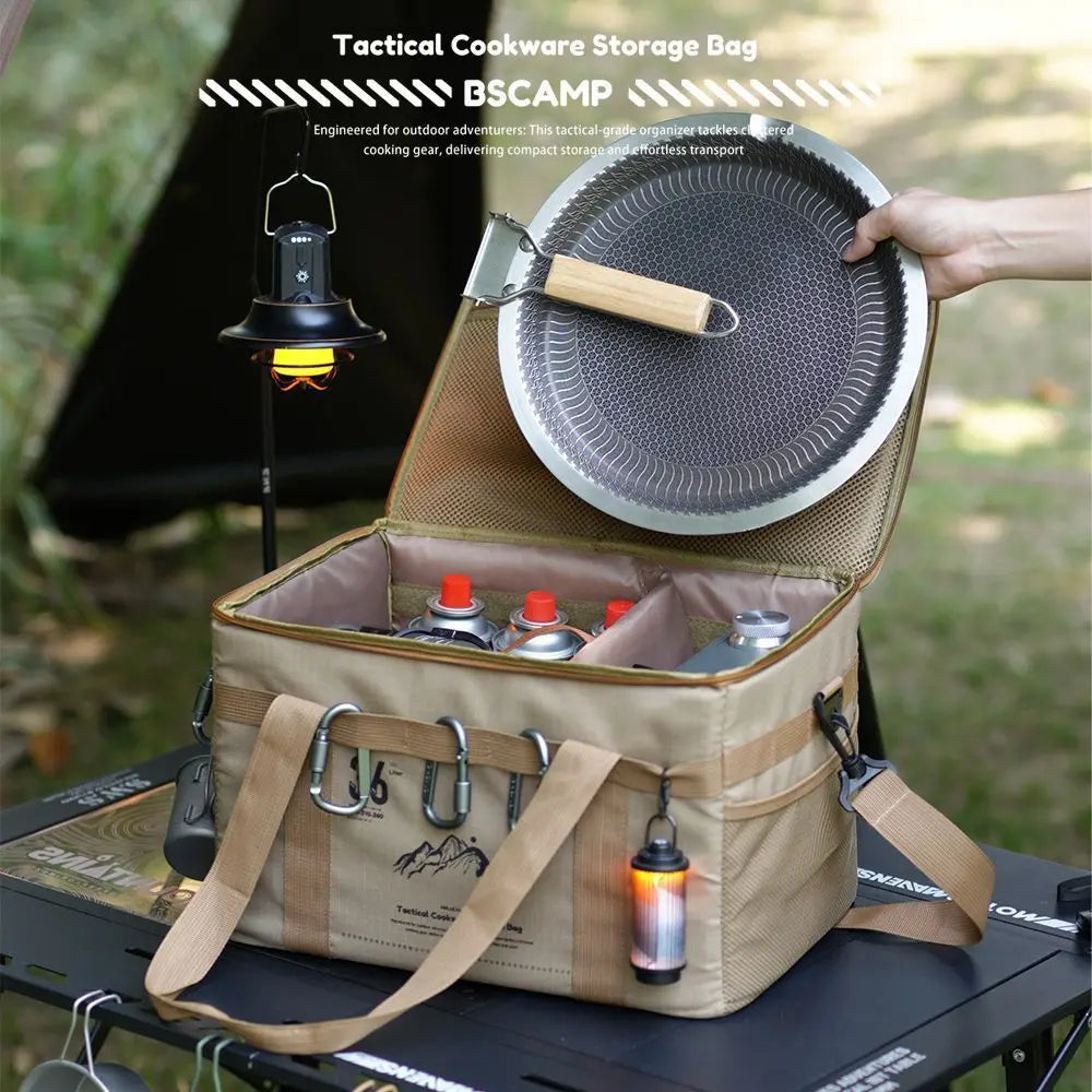 36L Tactical Camping Organizer Bag | Multi-Functional Outdoor Cooking & Storage Gear