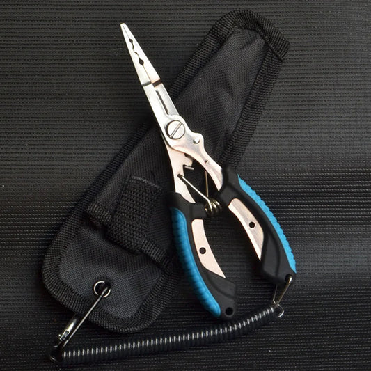 Stainless Steel Fishing Pliers – Hook Remover, Line Cutter & Split Ring Tool for Saltwater & Freshwater Fishing
