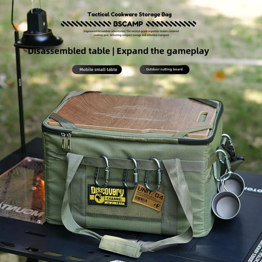 36L Tactical Camping Organizer Bag | Multi-Functional Outdoor Cooking & Storage Gear
