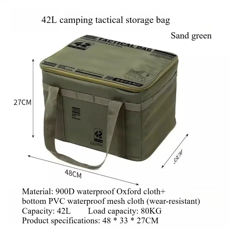 42L Tactical Camping Organizer Bag | Multi-Functional Outdoor Cooking & Storage Gear