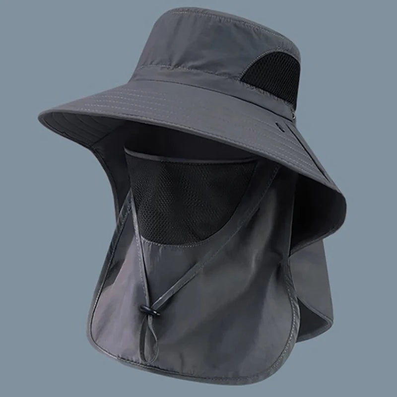 TrailHaven™ Outdoor Sun Protection Hat | Wide Brim, Breathable & Quick-Dry for Hiking, Fishing & Camping