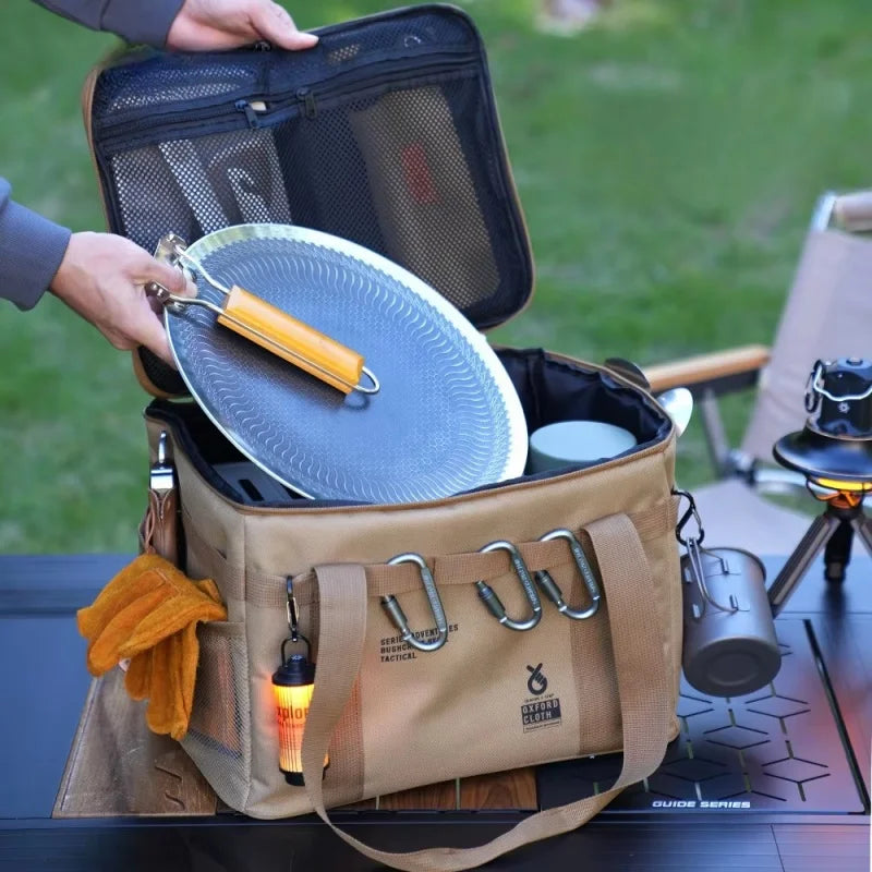 42L Tactical Camping Organizer Bag | Multi-Functional Outdoor Cooking & Storage Gear