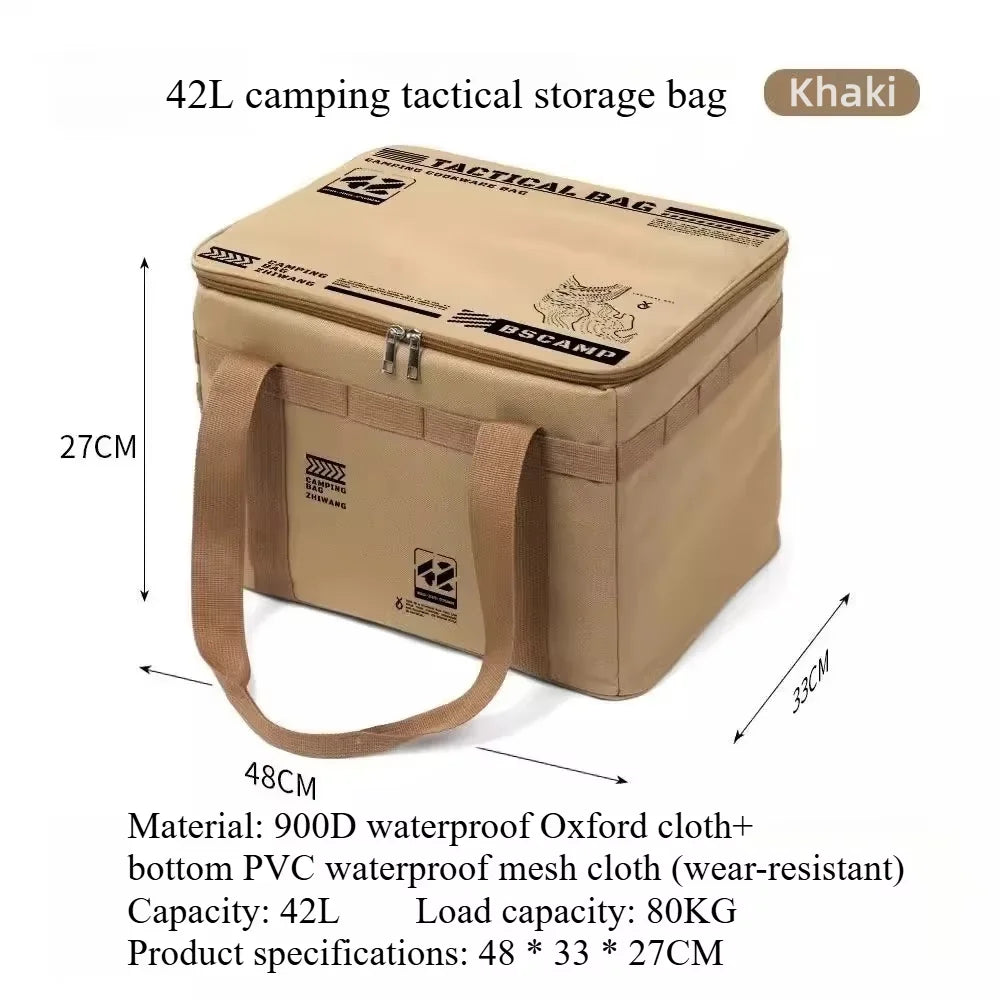 42L Tactical Camping Organizer Bag | Multi-Functional Outdoor Cooking & Storage Gear