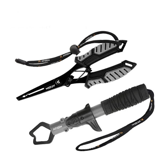 Fishing Pliers + Small Fish Grip Set – Multifunctional Tool Kit for Saltwater & Freshwater Fishing