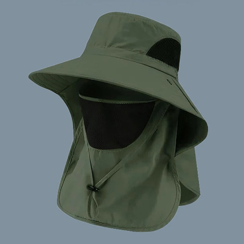 TrailHaven™ Outdoor Sun Protection Hat | Wide Brim, Breathable & Quick-Dry for Hiking, Fishing & Camping