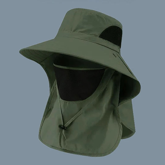 TrailHaven™ Outdoor Sun Protection Hat | Wide Brim, Breathable & Quick-Dry for Hiking, Fishing & Camping