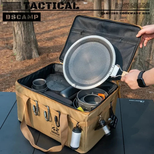42L Tactical Camping Organizer Bag | Multi-Functional Outdoor Cooking & Storage Gear