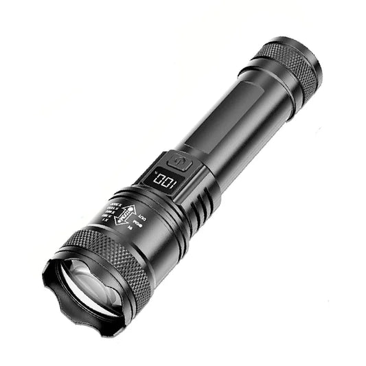 TrailHaven™ Tactical 2000LM Rechargeable LED Flashlight | High-Power, Waterproof & Zoomable Torch for Outdoor & Emergency Use