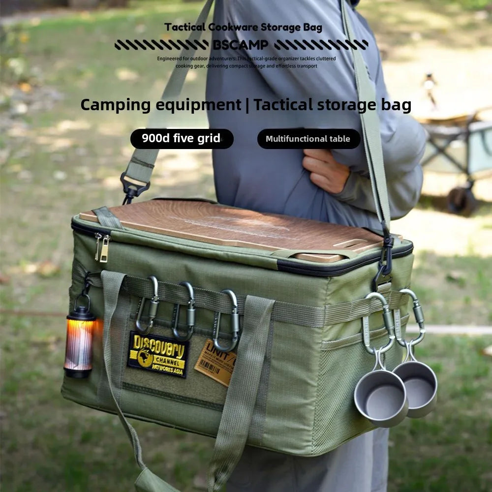 36L Tactical Camping Organizer Bag | Multi-Functional Outdoor Cooking & Storage Gear