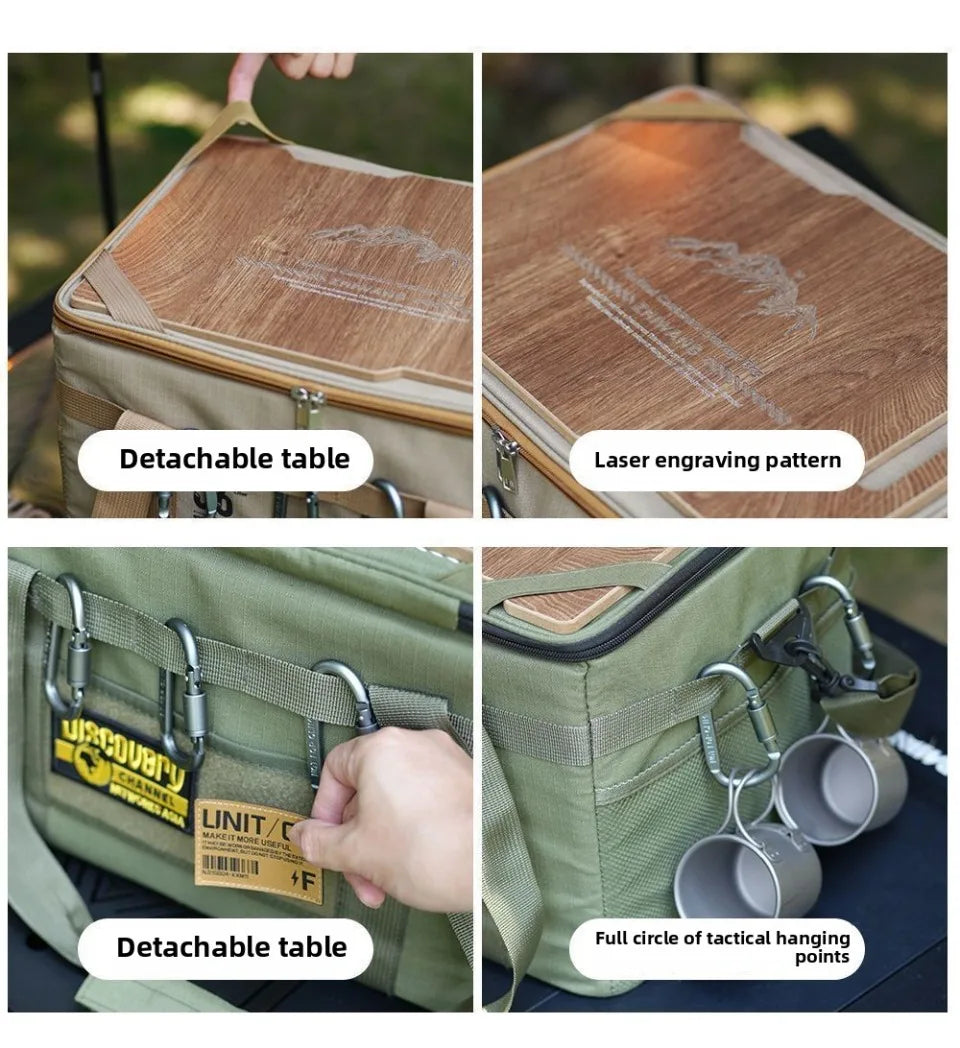36L Tactical Camping Organizer Bag | Multi-Functional Outdoor Cooking & Storage Gear