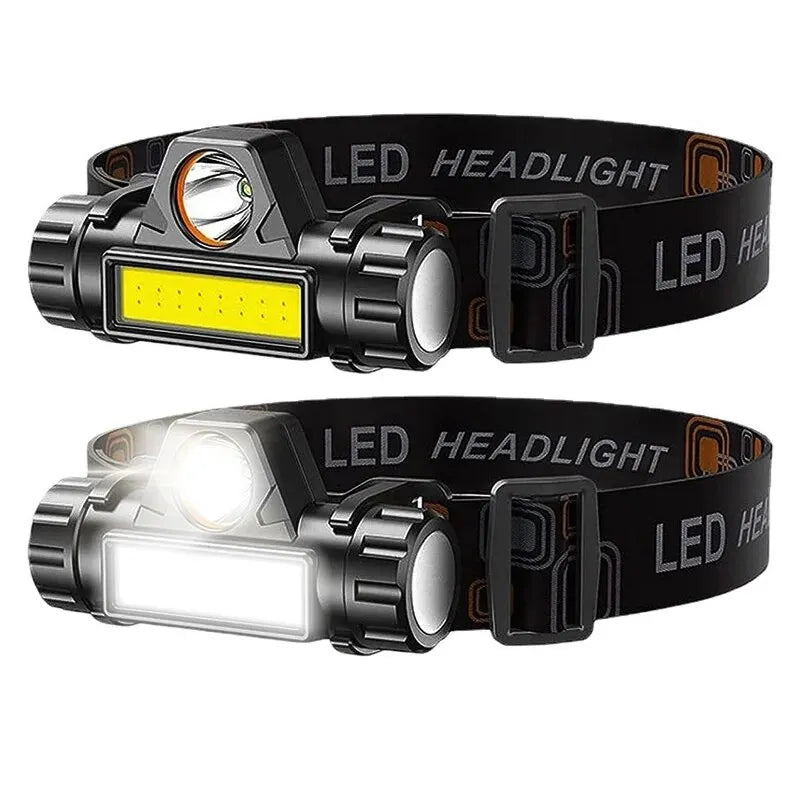 TrailHaven™ Rechargeable Magnetic LED Headlamp | Ultra-Bright Waterproof Headlight for Camping, Hiking & Fishing