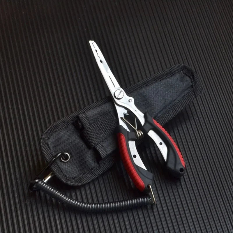 Stainless Steel Fishing Pliers – Hook Remover, Line Cutter & Split Ring Tool for Saltwater & Freshwater Fishing
